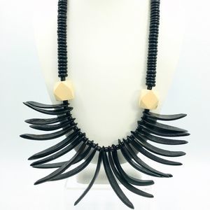 Vintage‎ Wooden Bead  Necklace